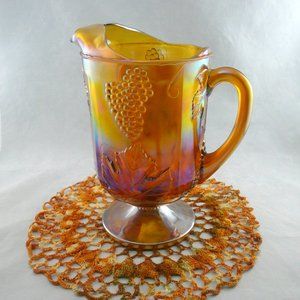 Indiana Glass Marigold Harvest Grape Pitcher
